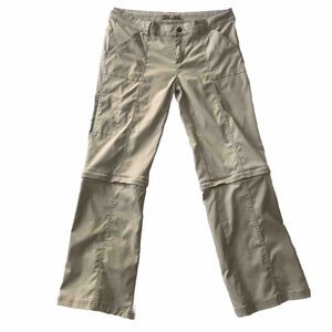 prAna Monarch Convertible Pants Women 14 Outdoor Gorpcore Hiking Shorts *flaw